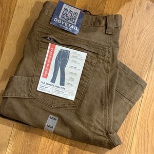 Dovetail Workwear Women's High Rise Straight Leg Pants - Brown